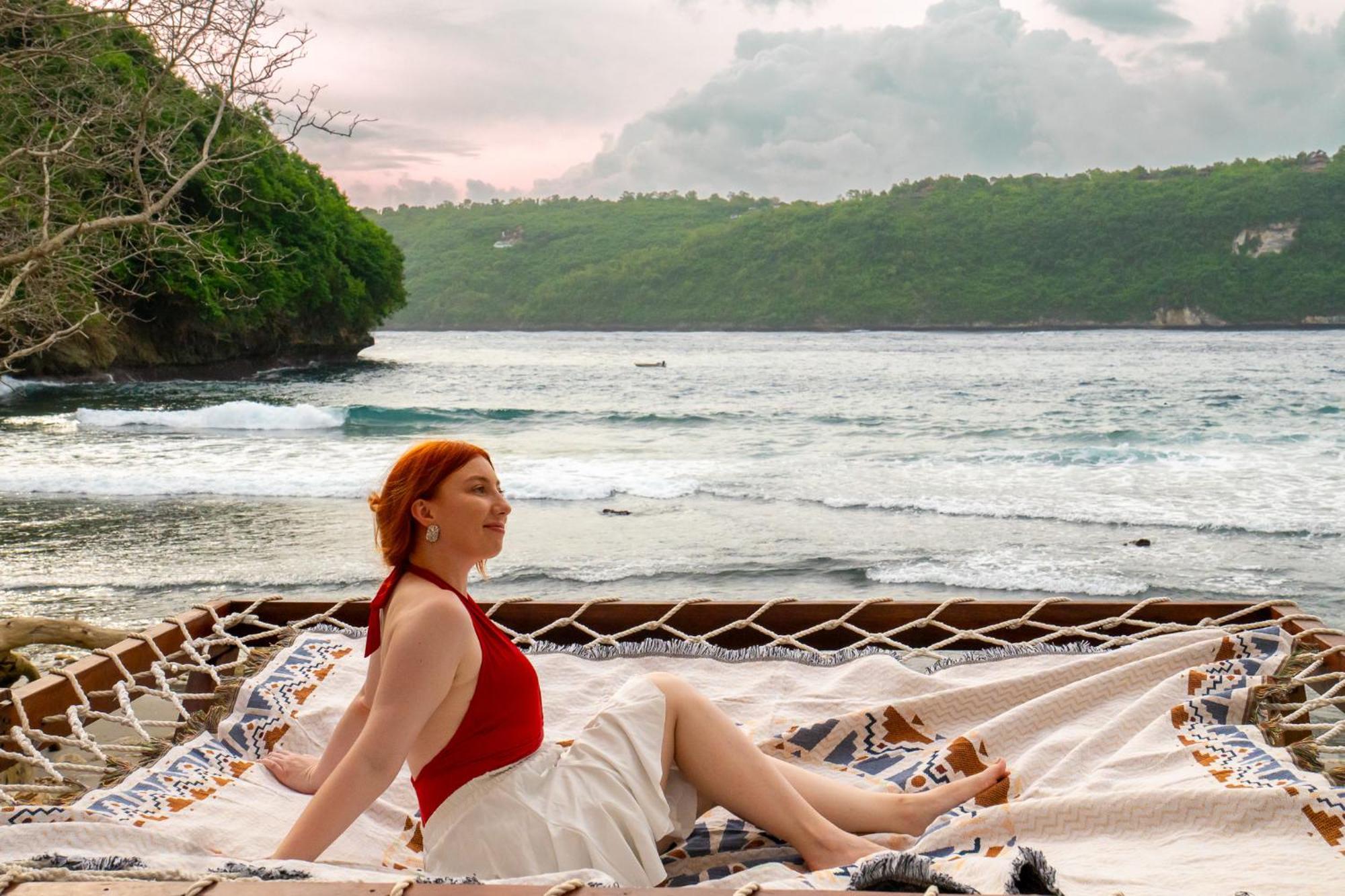 Beachfront Luxury Dome Villas - Gamat Bay Resort Nusa Penida Exteriör bild
